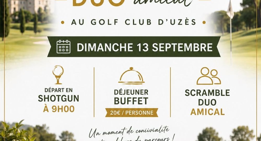 Scramble duo amical au Golf Club d'Uzès_Uzès