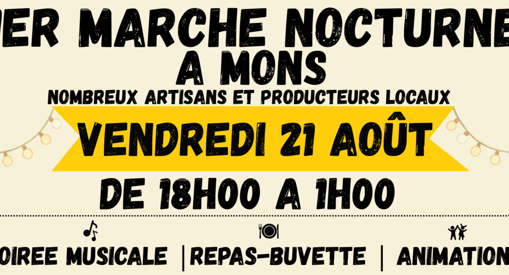 Affiche Marché Nocturne