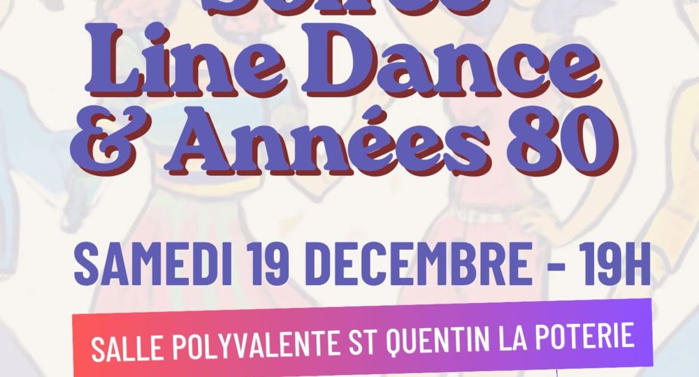 Soirée Line Dance & Année 80 - Téléthon_Saint-Quentin-la-Poterie
