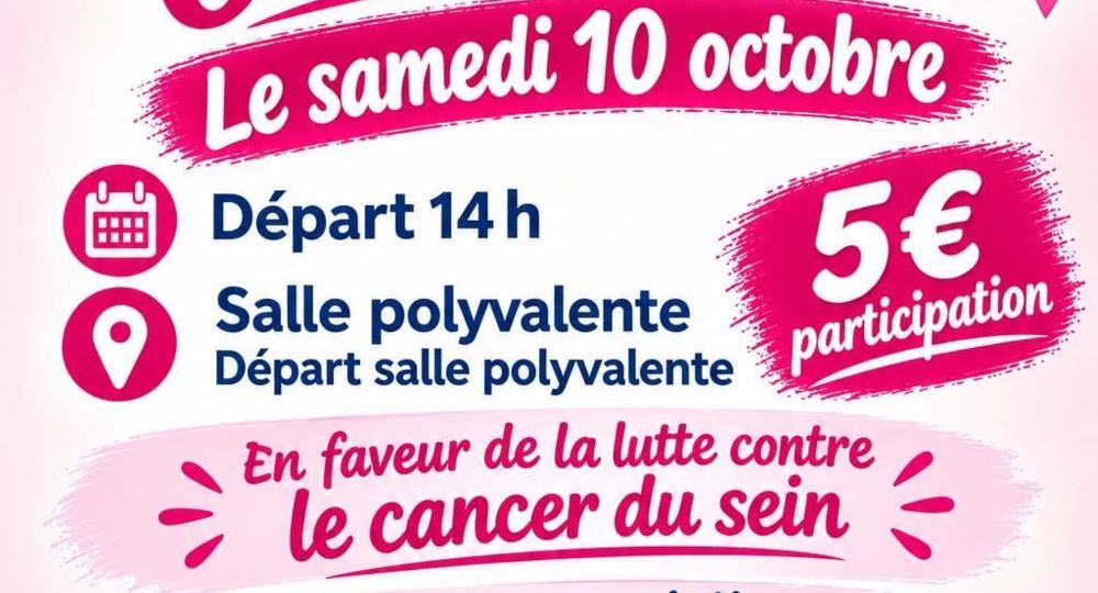 Marche solidaire Octobre Rose à Comps