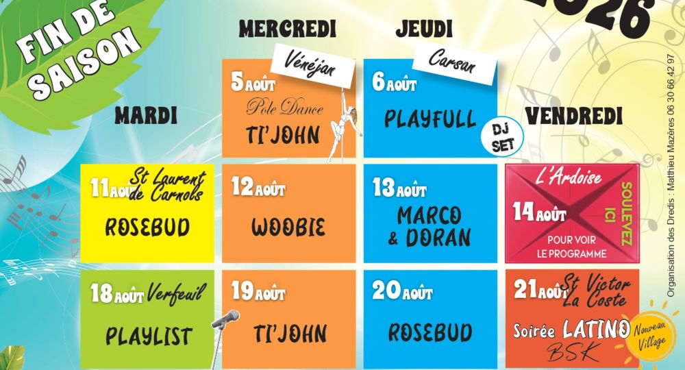 Soirée food trucks de l'été à Carsan_Saint-Laurent-de-Carnols