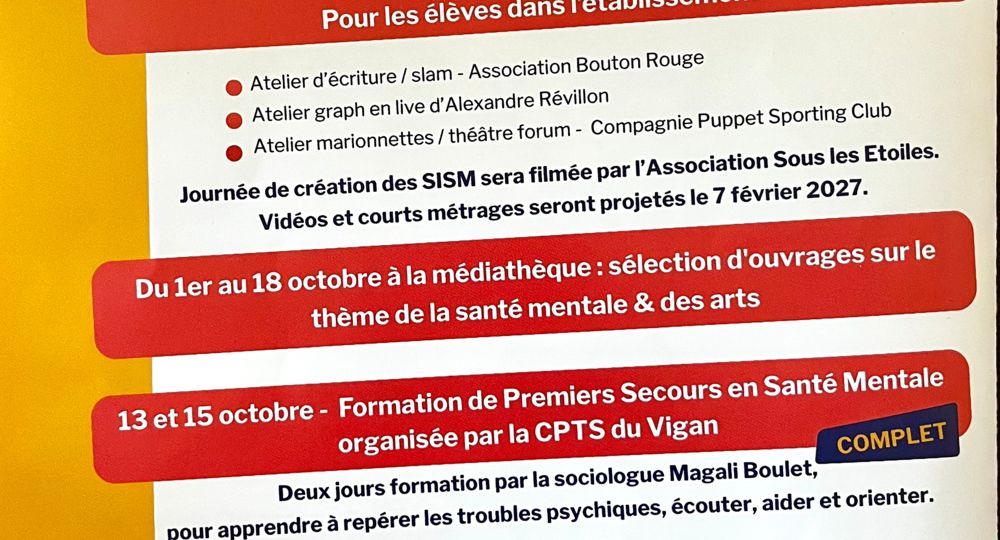 Semaines d'Information sur la Santé Mentale_Le Vigan