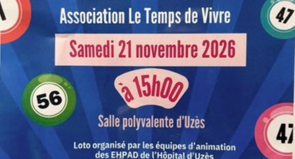 Loto de l'Association Le Temps de Vivre_Uzès