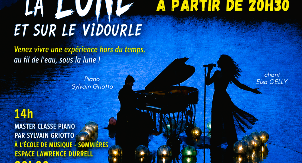 Un concert sous la lune et sur le Vidourle