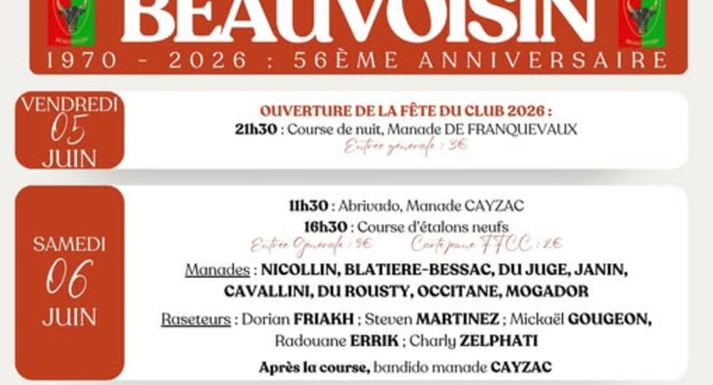 Fête du Club Taurin Lou Cosaque_Beauvoisin