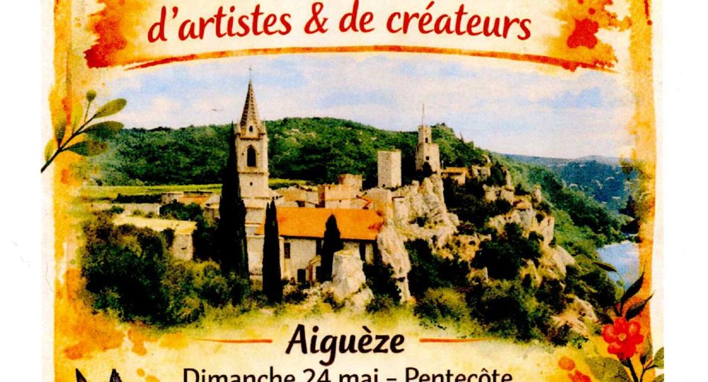Marché artisanal d'artistes et de créateurs_Aiguèze