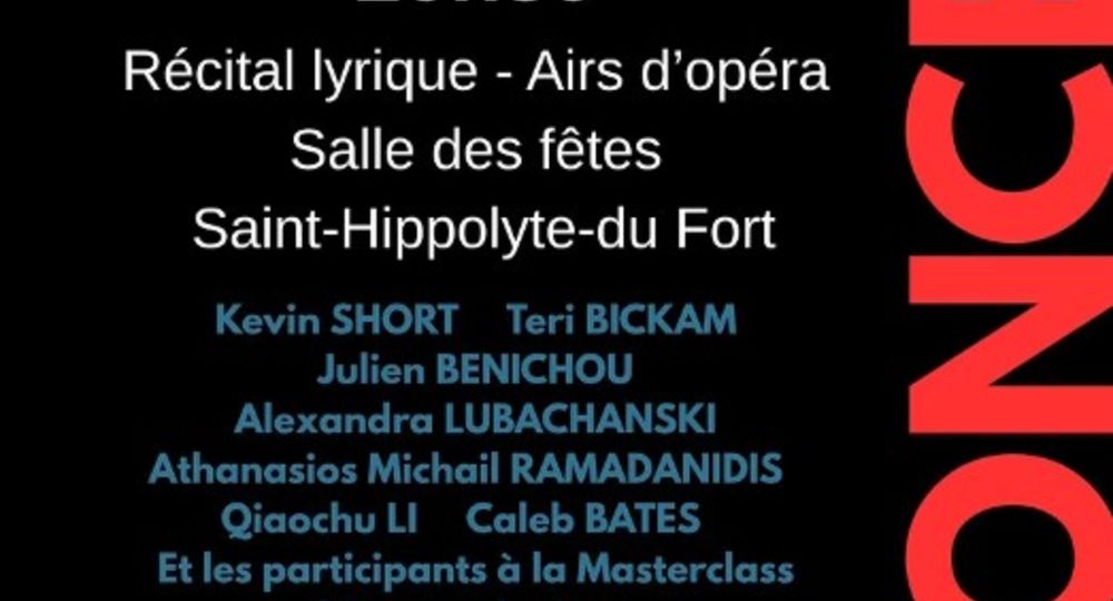 Récital lyrique, airs d'opéra_Saint-Hippolyte-du-Fort