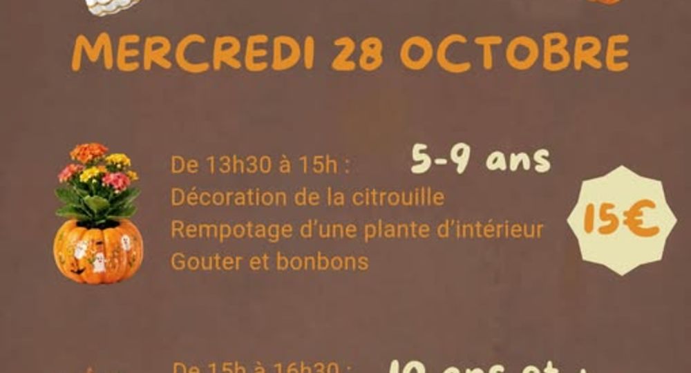 Atelier créatif - Citrouille Fleurie_Saint-Quentin-la-Poterie