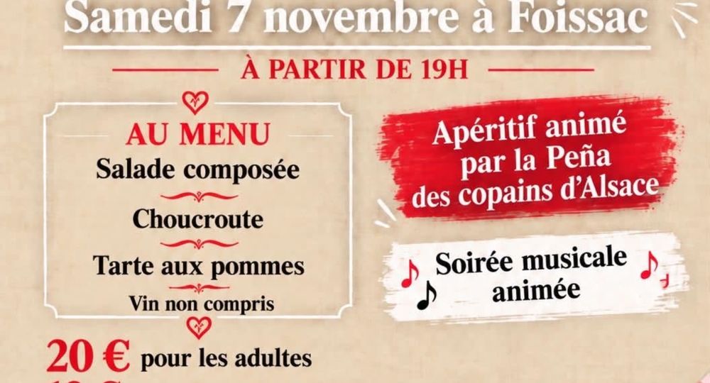 Soirée aux saveurs d’Alsace_Foissac
