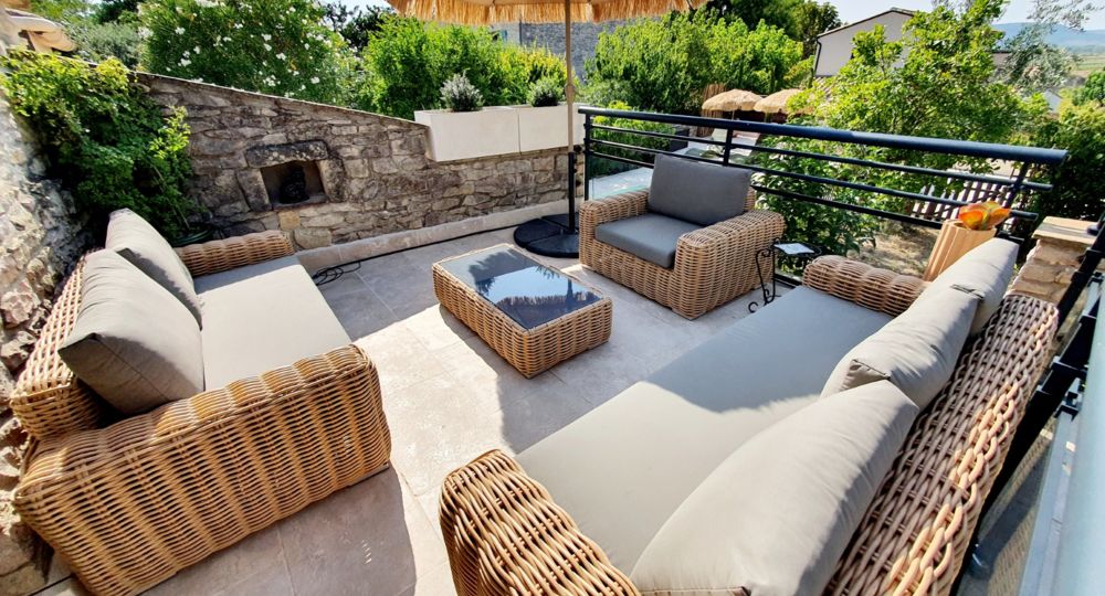 Terrasse avec Salon de jardin