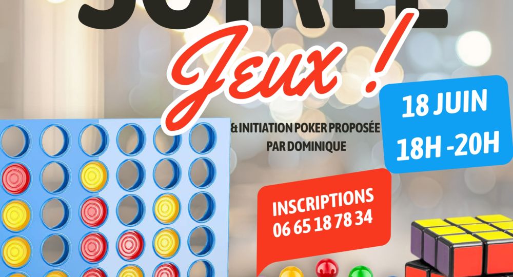 Soirée jeux et ininiation au poker - Auberge espagnole_Remoulins