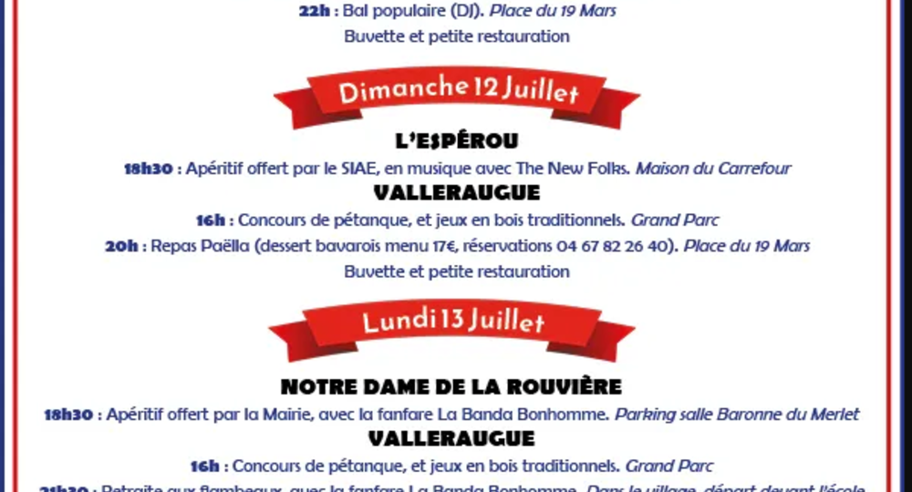 Fête Nationale_Valleraugue