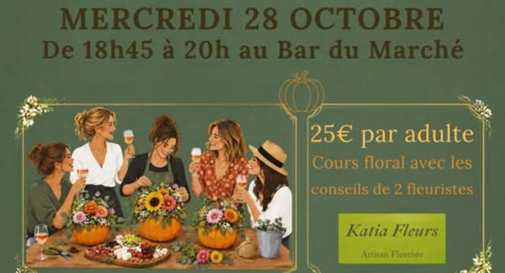 Atelier Créatif Adulte - Citrouille Fleurie_Saint-Quentin-la-Poterie