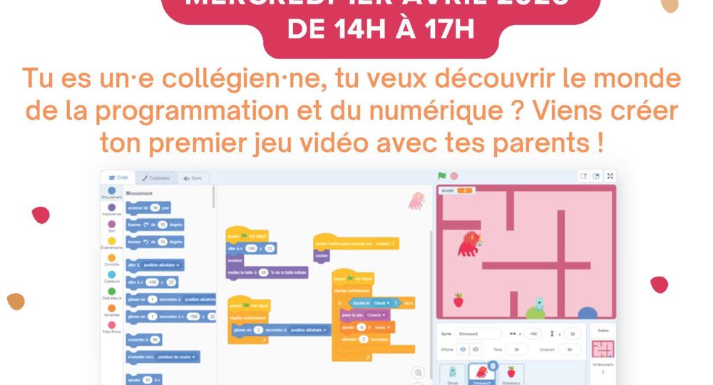 Découvrir la programmation en famille – Coding Goûter_Le Vigan