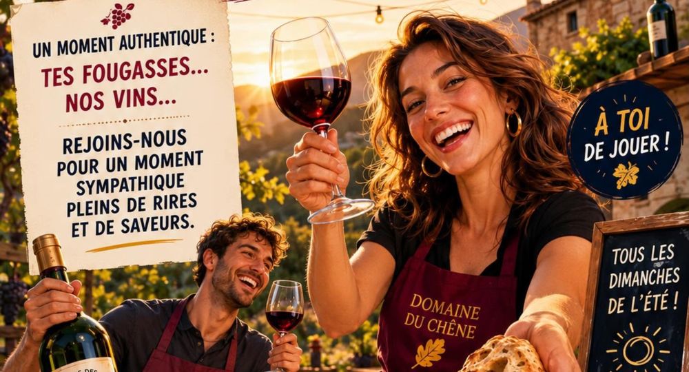 Dégustation au Domaine des Chêne : Amènes ta fougasse !_Castelnau-Valence