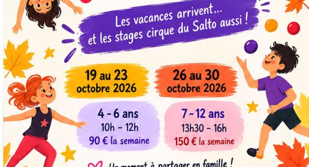 Les vacances de la Toussaint au Salto !