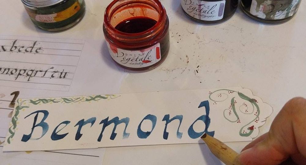 Atelier calligraphie du château de Sommières