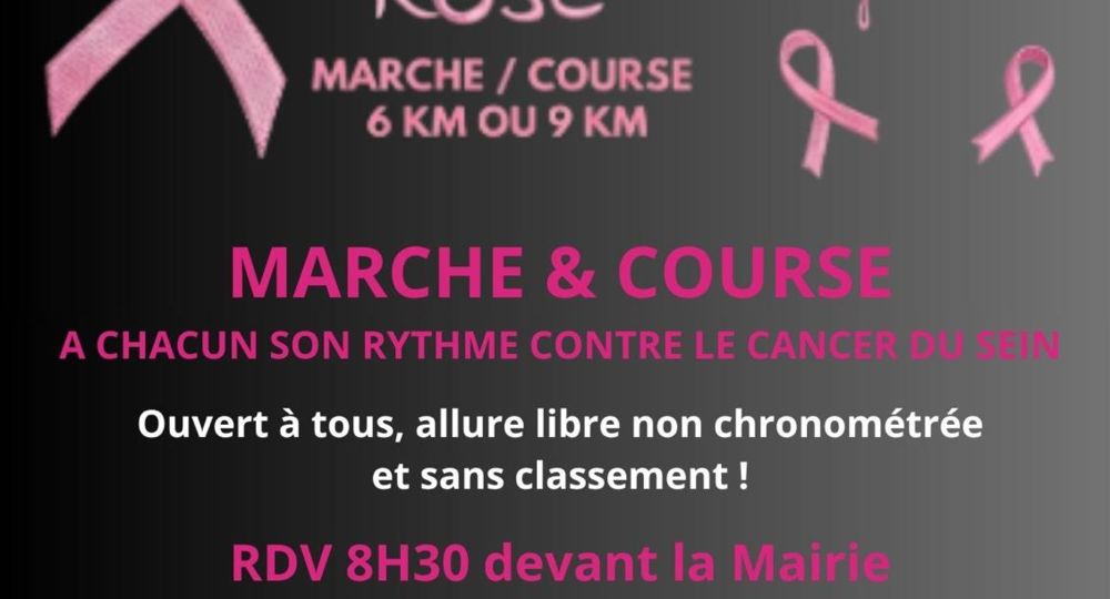 Marche et course pour octobre rose_Verfeuil