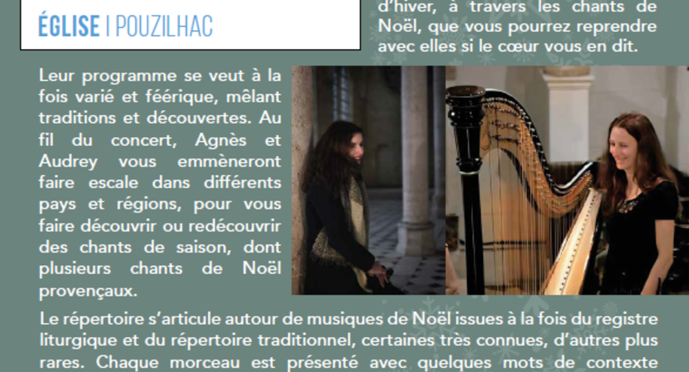 Concert de Noël - Duo d'hiver_Pouzilhac