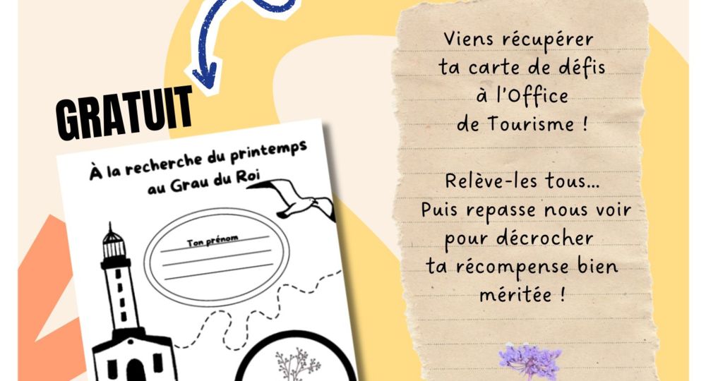 Le défi des kids : A la recherche du printemps_Le Grau-du-Roi