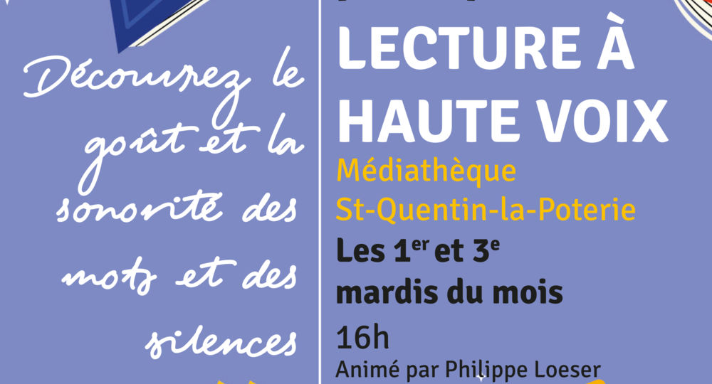 Atelier - Lecture à haute voix_Saint-Quentin-la-Poterie