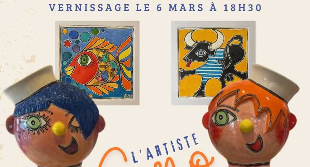 Exposition sculpture / peinture artiste GORO_Le Grau-du-Roi