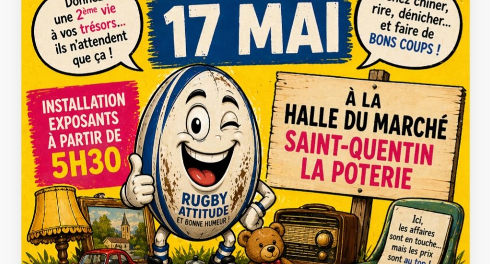 Vide-grenier du Rugby Club Saint Quentinois