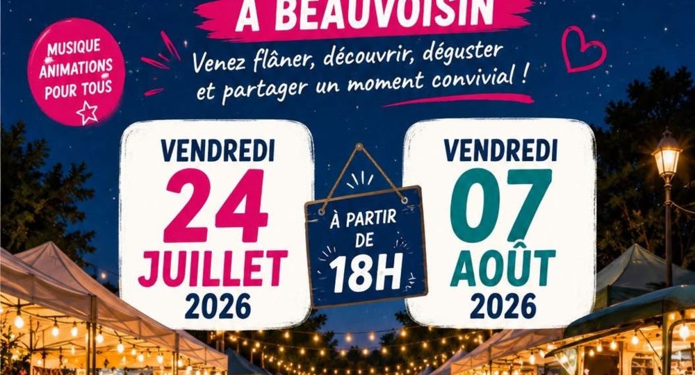 Marché nocturne à Beauvoisin_Beauvoisin
