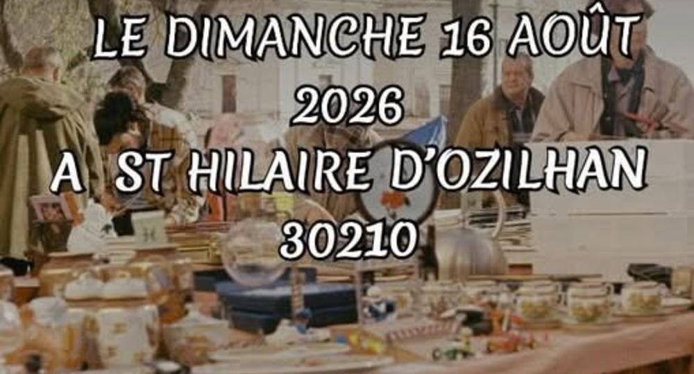 Vide grenier et brocante de Saint-Hiliare-d'Ozilhan