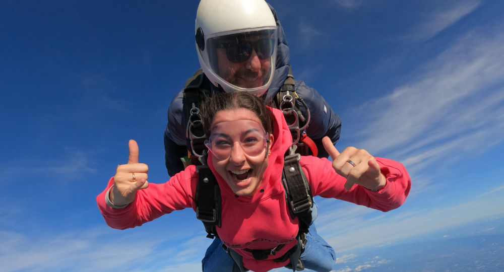 Saut en parachute tandem