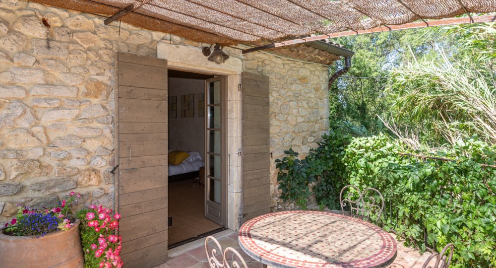 terrasse de la chambre