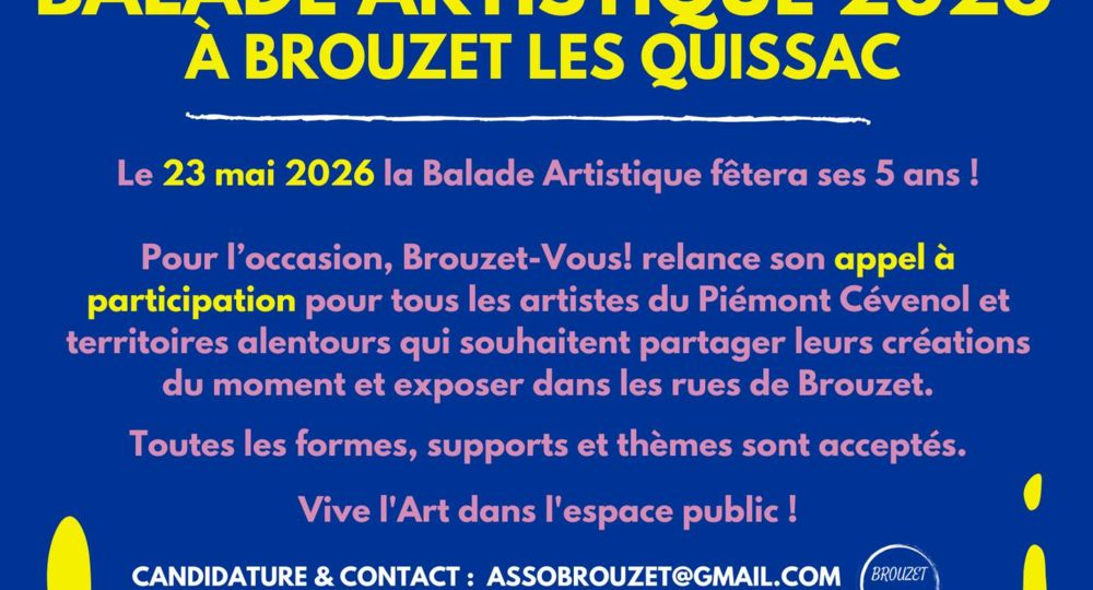 Balade Artistique 2026_Brouzet-lès-Quissac