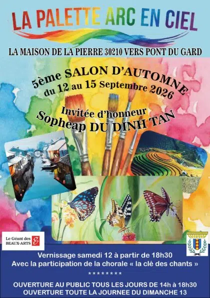 4ème salon d'Automne La Palette Arc-en-ciel_Vers-Pont-du-Gard