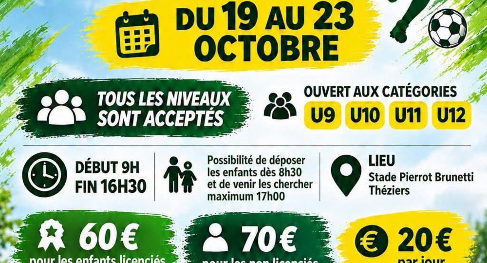 Stage de football enfants