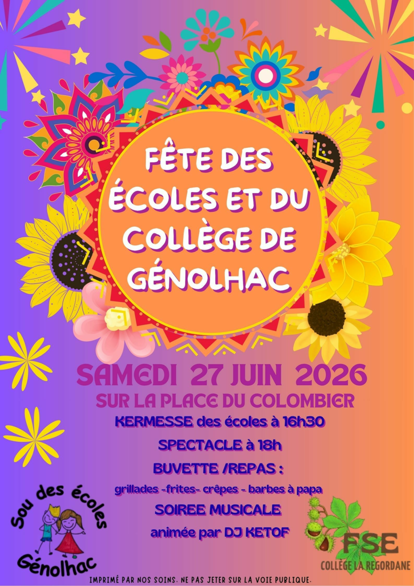 Fête des Écoles et du Collège de Génolhac_Génolhac