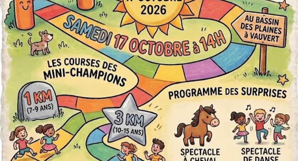 Affiche course enfant
