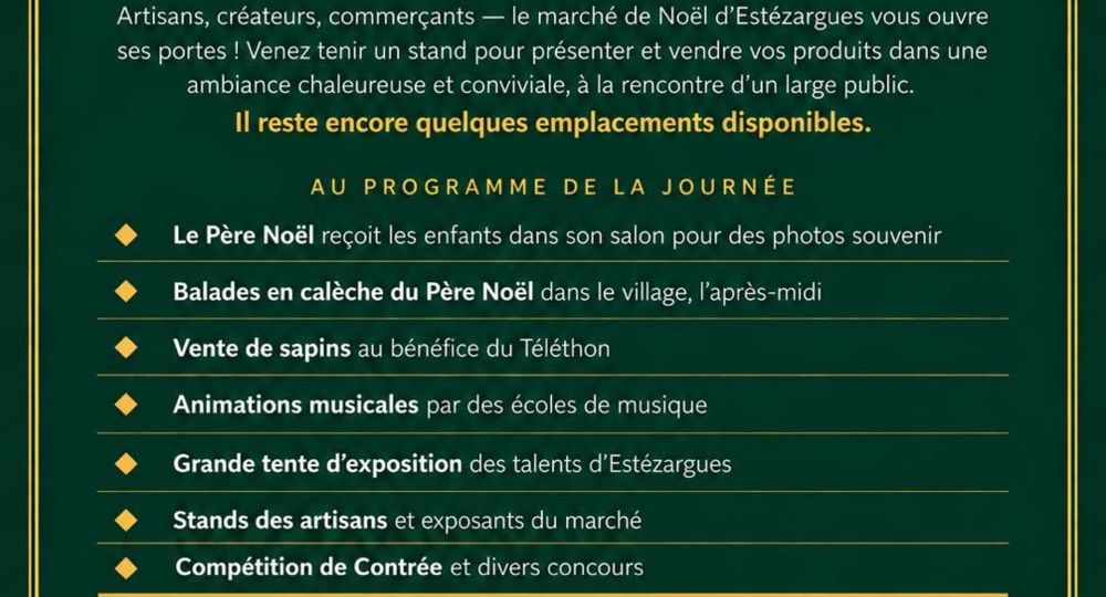 Marché de Noël à Estézargues_Estézargues