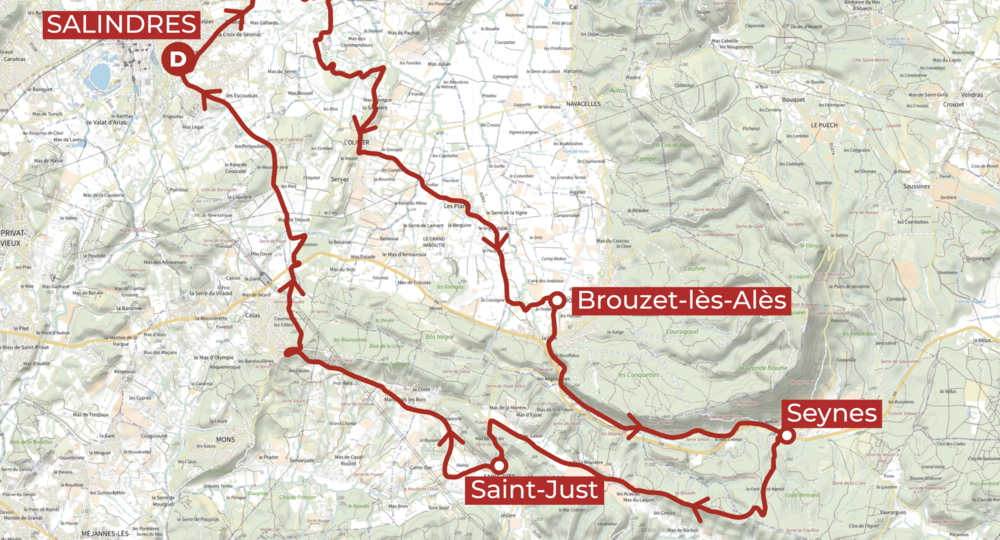 Cyclo Gravel : Boucle des Camisards_Salindres
