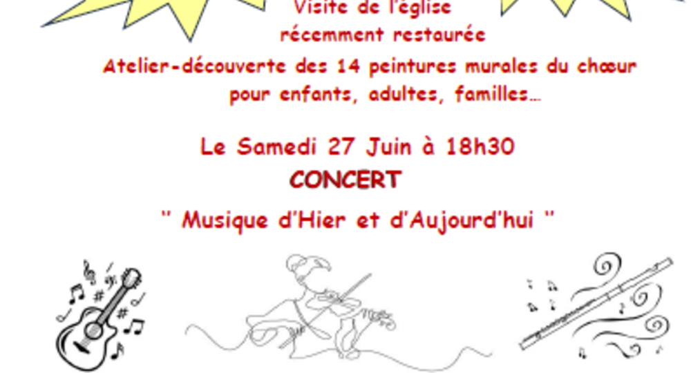 Visite de l'église, ateliers et concert_Orthoux-Sérignac-Quilhan