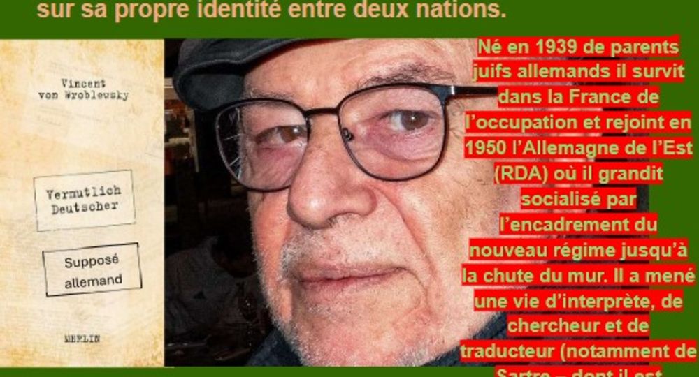 Soirée littéraire avec l'auteur Vincent von Wroblewsky_Sommières