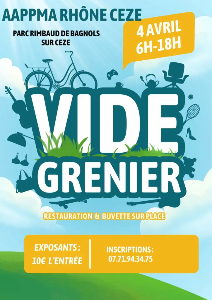 Vide Grenier de l'Association de Pêche et de Protection des Milieux Aquatiques Rhône Cèze à Bagnols-sur-Cèze_Bagnols-sur-Cèze