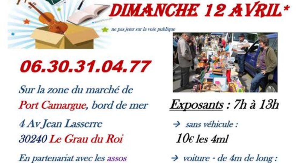 Vide grenier par les associations locales_Le Grau-du-Roi