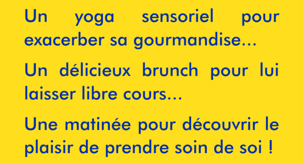 Brunch Yoga du Festival Saveurs & Savoirs