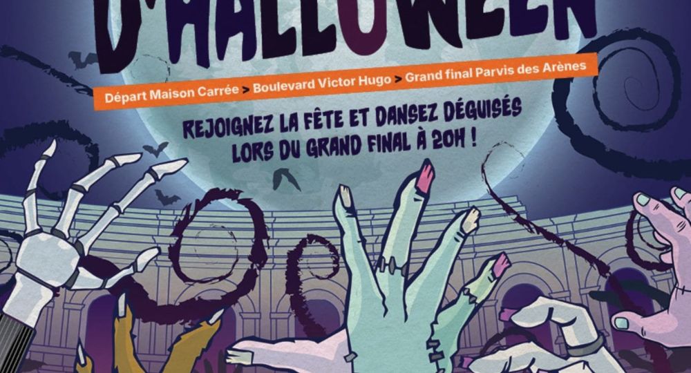 Affiche parade d'Halloween
