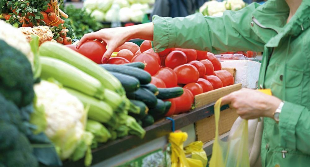 Marché de producteurs bio et/ou raisonnés.