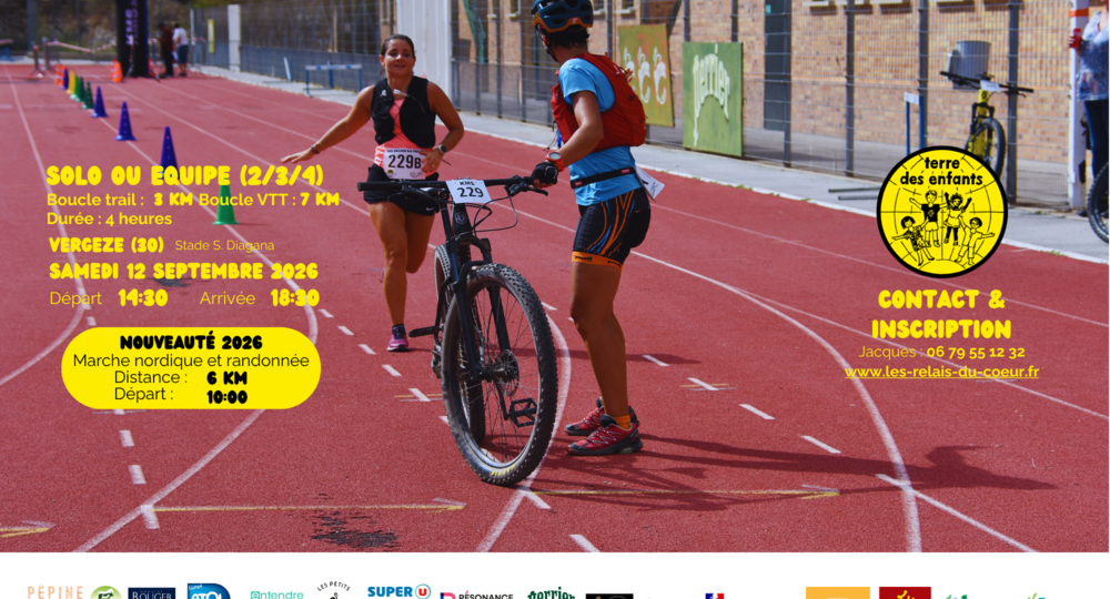 Flyer Vétathlon Les Relais du Coeur 2026