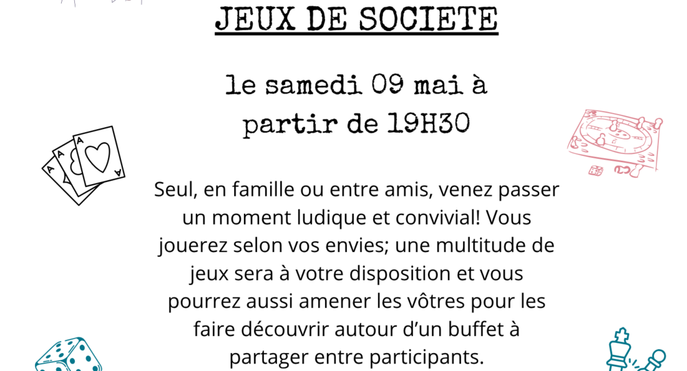 Soirée jeux de société