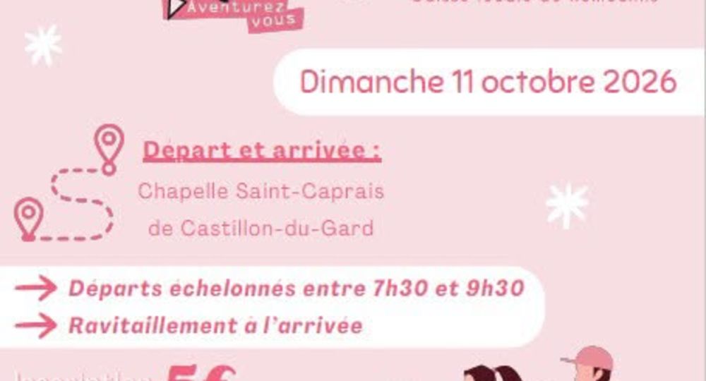 Octobre Rose - Marche et Trail_Castillon-du-Gard
