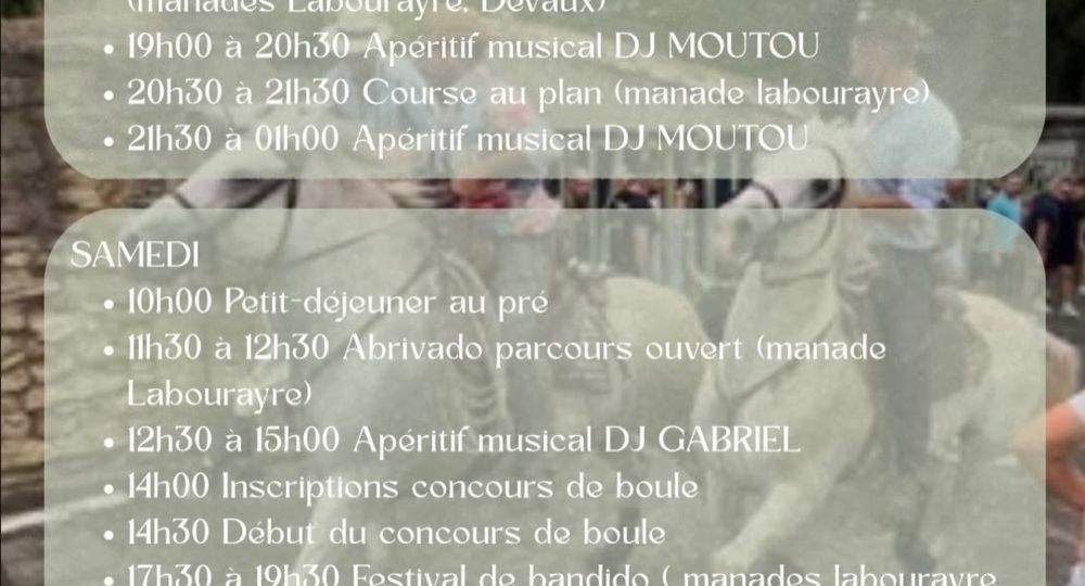 Prorgramme Le Revivre de la fête de Castillon du Gard_Castillon-du-Gard