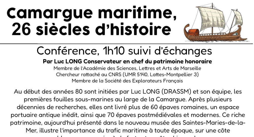 Les Lundis de l’AGEPT : Conférence - Cinéma Marcel Pagnol_Aigues-Mortes